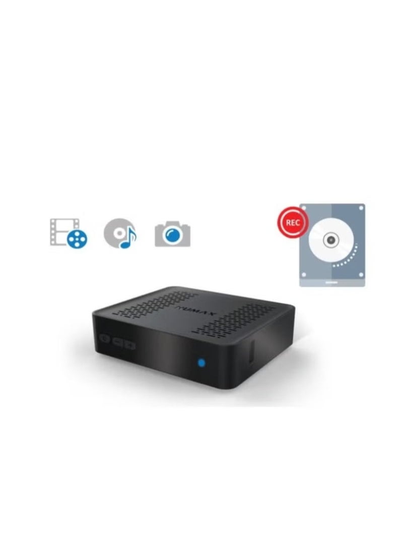 Humax جهاز استقبال الأقمار الصناعية F1 Mini Pro بدقة Full HD – USB PVR، موسع IR، دعم متعدد اللغات، صوت وصورة عالية الدقة، تصميم مدمج للترفيه المنزلي السلس - Image 4